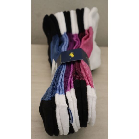 Polo Ralph Lauren Women's Assorted Color Size 9-11 Low Cut Mesh Socks 6 Pack - Picture 4 of 12